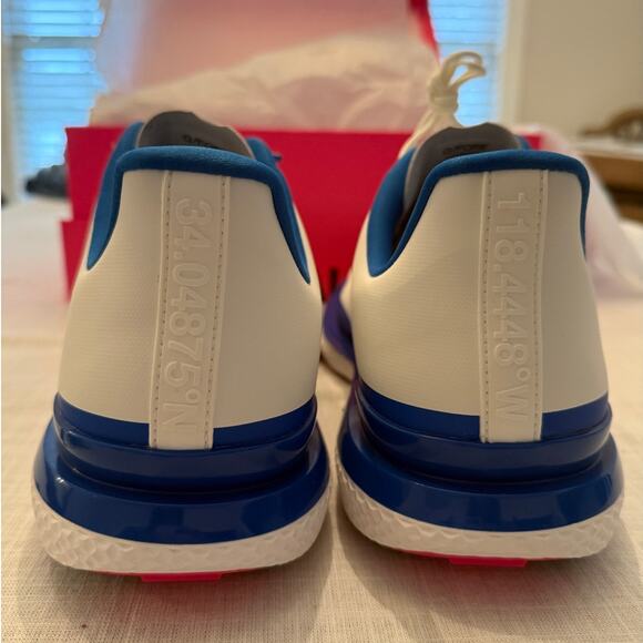 G/Fore NWT ($195) | Men\'s Gallivan2R Tuxedo golf shoes white blue | size 11.5 main image 4